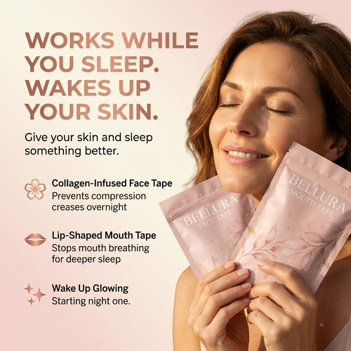 Bellura Collagen Face & Mouth Tape Set